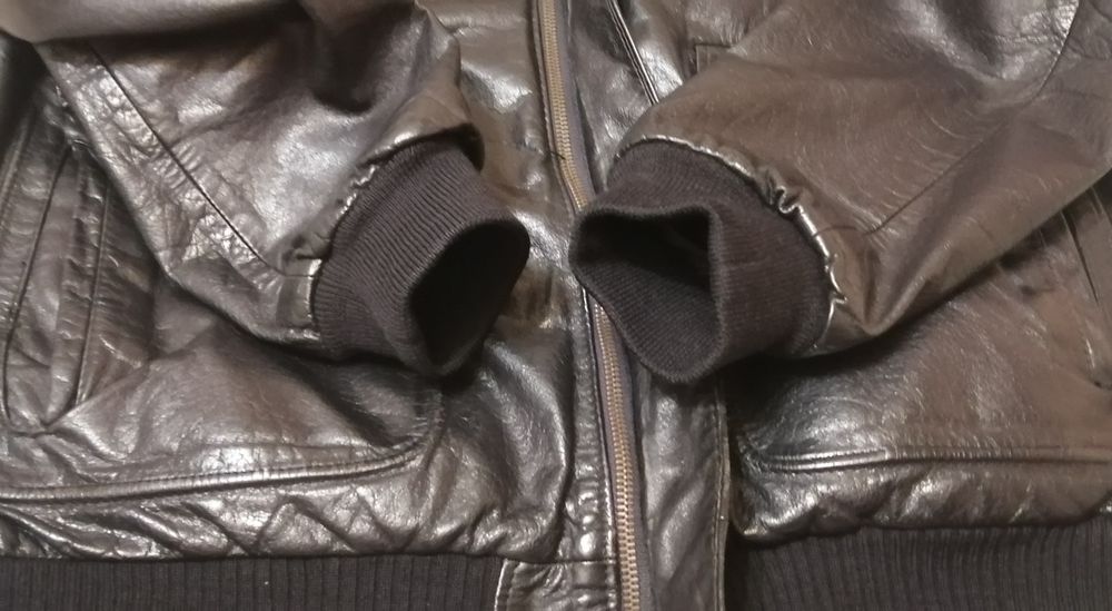 Бомбер McDouglas куртка 50 шкіряна льотна пілот авіатор кожаная кожа