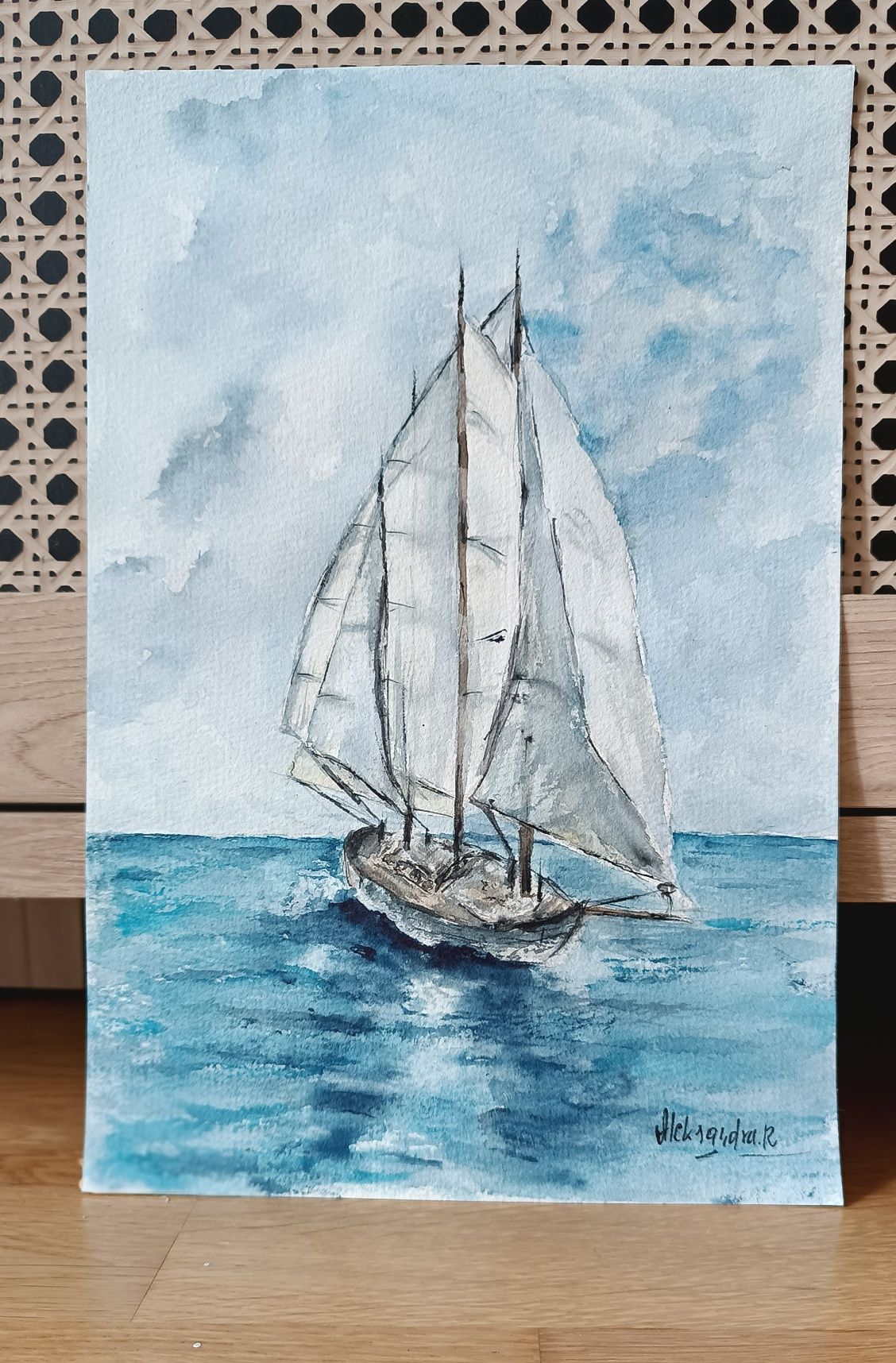 Obrazek akwarela A4