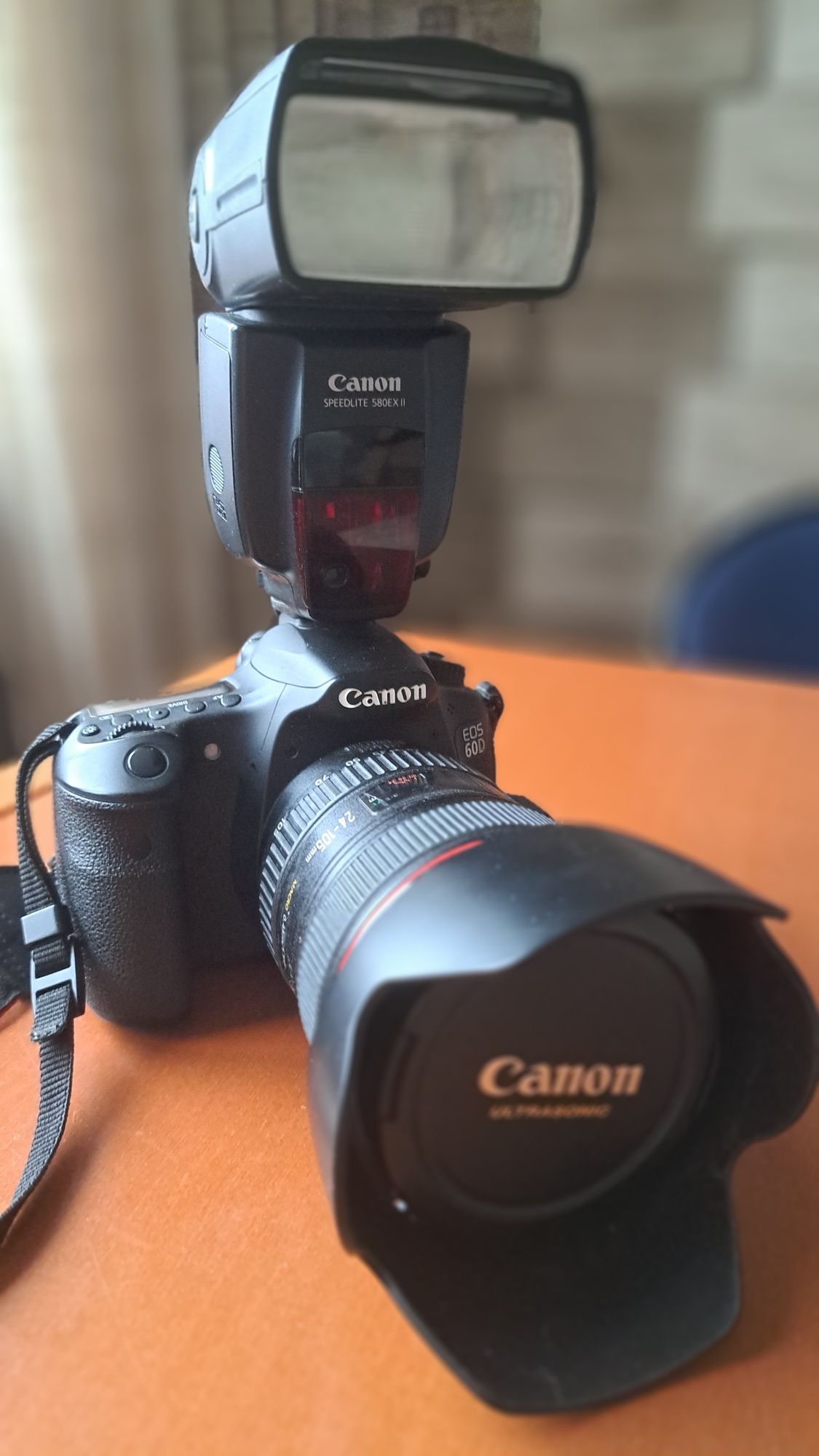 Canon 60d + Canon 24-105L + Canon 580