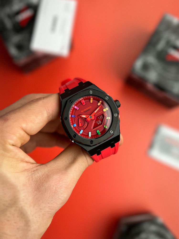 Casio G-Shock GA2100-4A Red Custom MOD