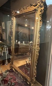 Fabuloso Espelho França séc XIX brunido a ouro