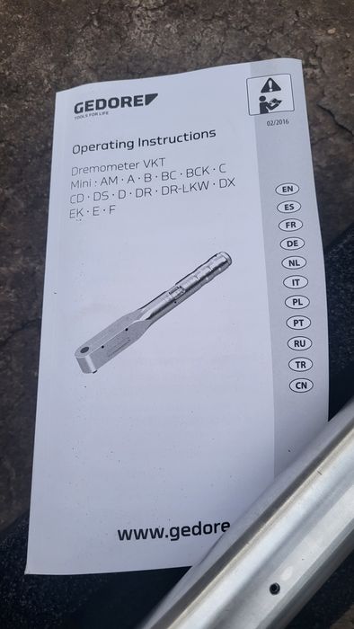 Денамометричний ключ  GEDORE 155-760 N,m Германія