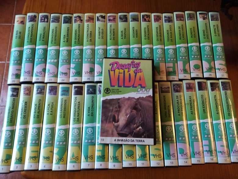 Cassete de video VHS coleção BBC - "Desafios da Vida"