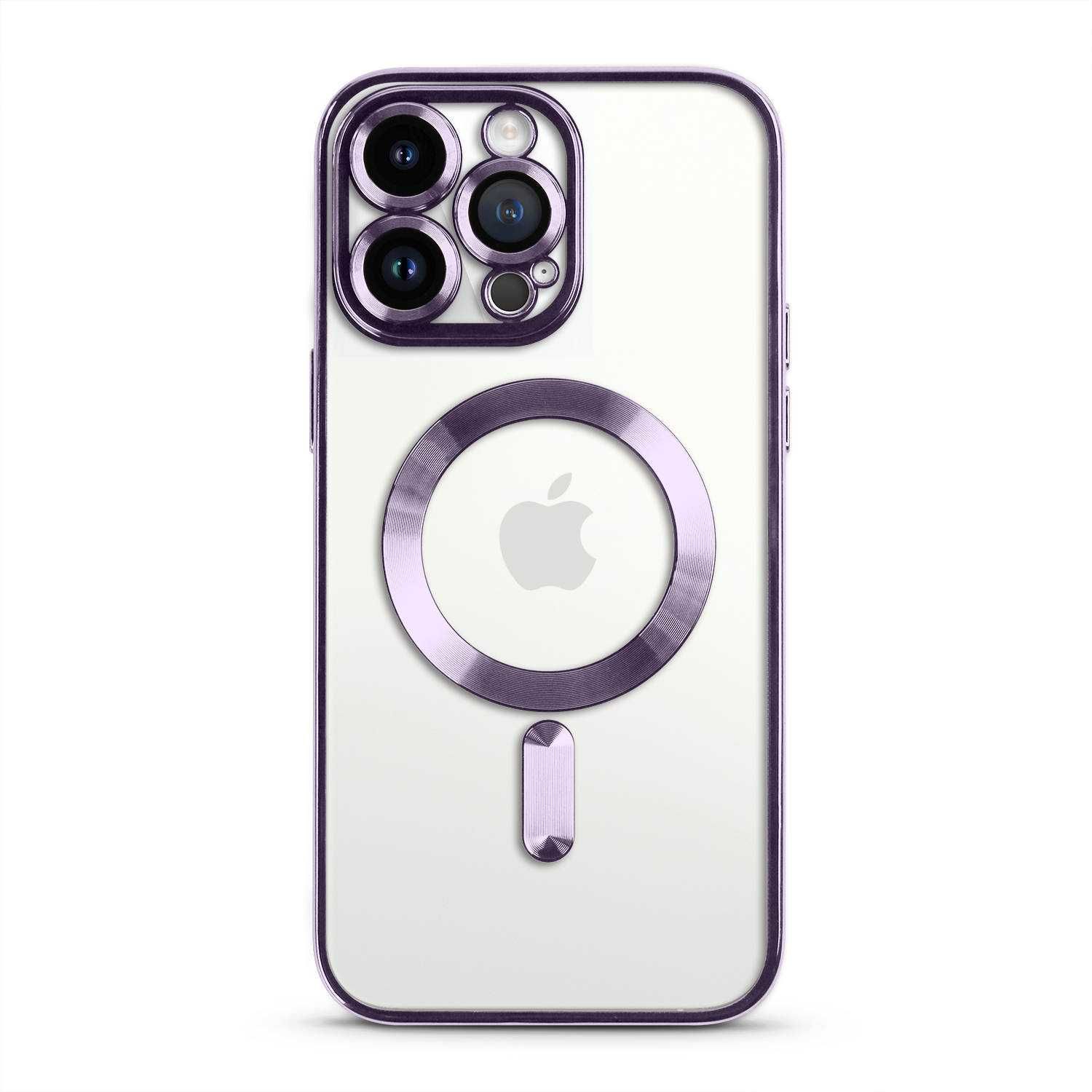 Etui Case do Iphone 13/14/15Plus Pro Max Magsafe Magnetyczne J Purpura