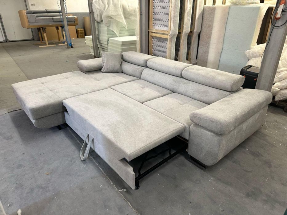 Narożnik z funkcją spania I pojemnikiem szybka realizacja