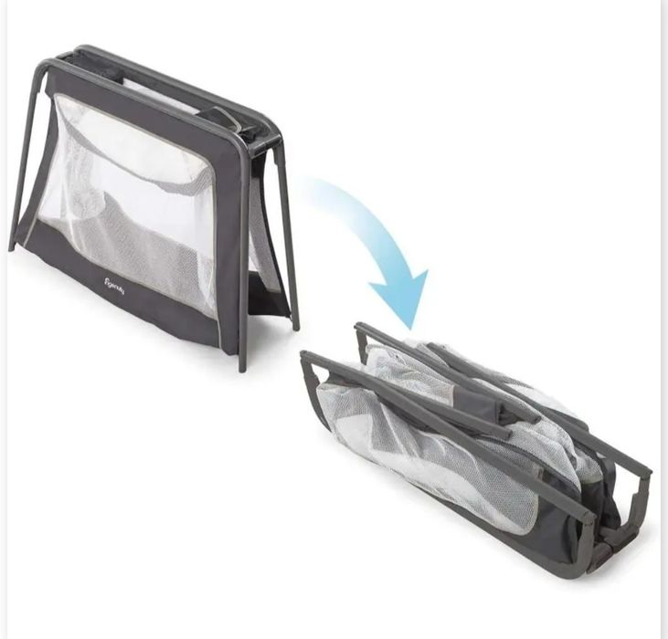 Łóżeczko turyst. i Kojec Bright Starts Travel Słonik 2w1 – lekkie