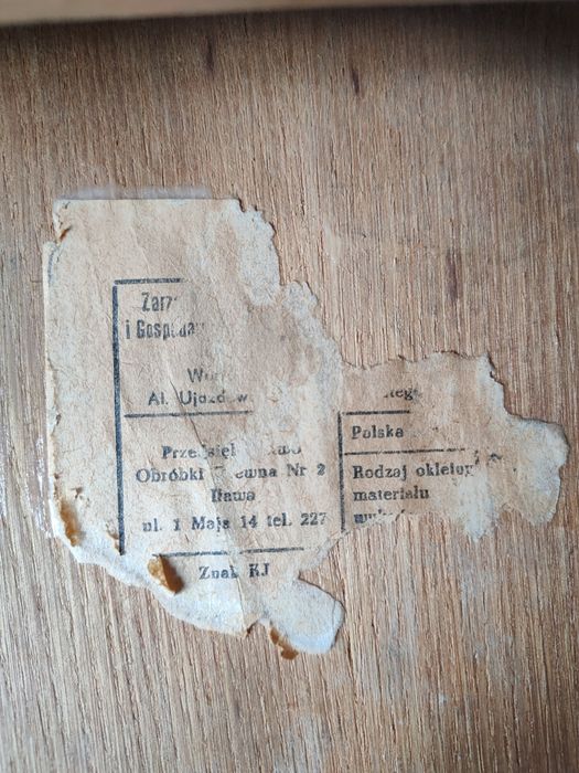 Stolik stół kwadratowy 80x80 PRL retro patyczak skandynawski scandi