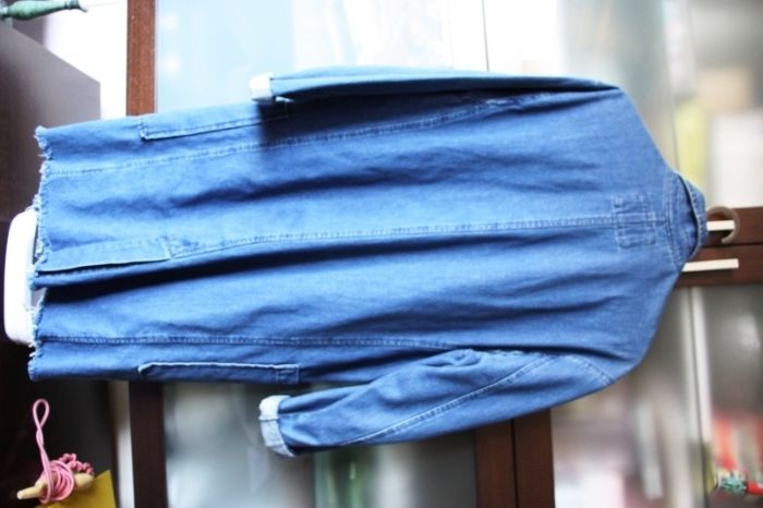 Casaco de ganga por baixo do joelho Pull&Bear tamanho M