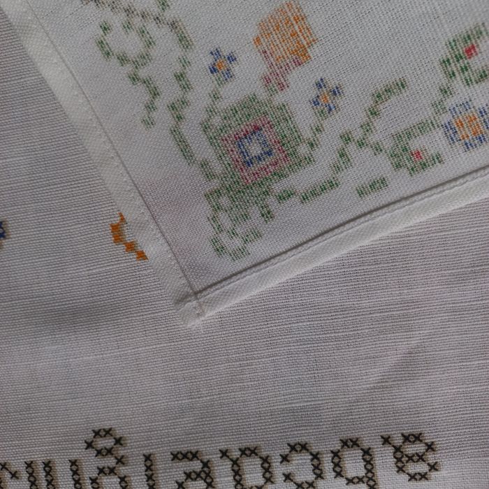 Niemiecka makatka nowa len bawełna