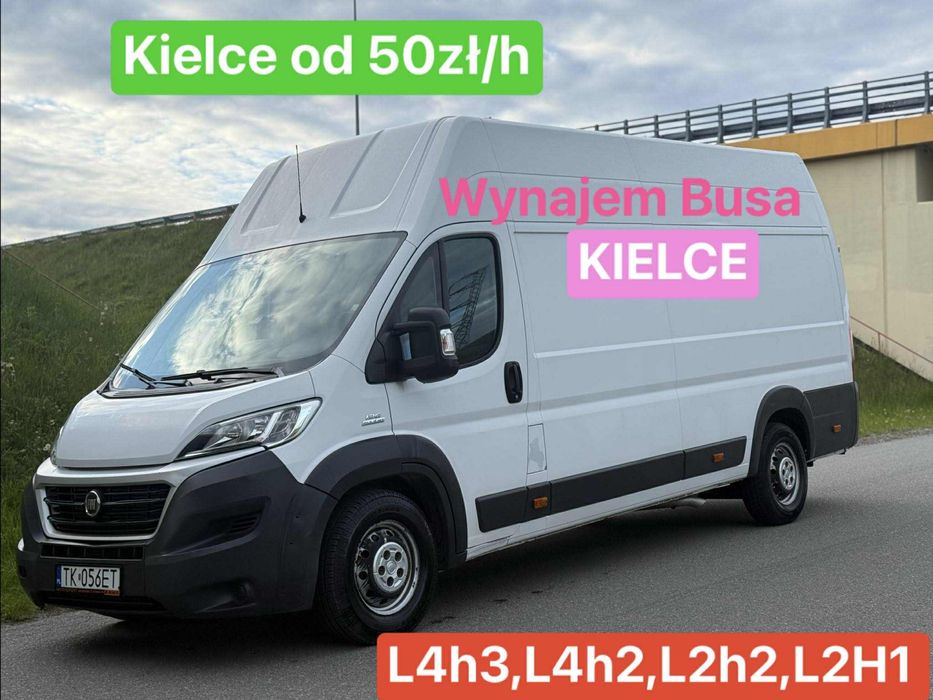 Wynajem Busa_Wypożyczalnia Bus_Dostawcze_Maxi_Średnie_Kielce od 50zł/h