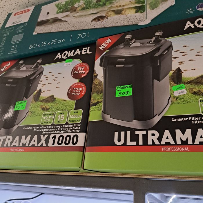 PROMOCJA ultramax 1000 filtr kubełkowy w GRUBY KOCUR sklep zoologiczny