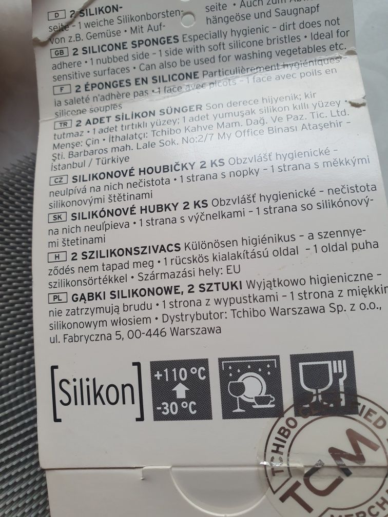 Silikonowa gąbka 1 sztuka Tchibo