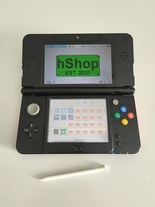 New nintendo 3DS Preta Super Mario 32GB e Homebrew