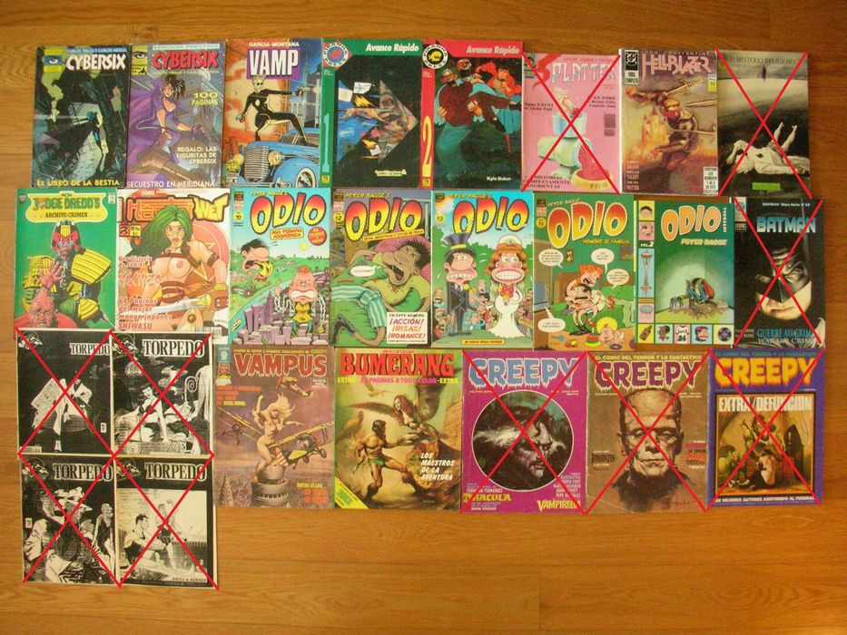 Lote BD Humor, Cartoon, Mafalda, Quino, BD em francês, espanhol, etc.