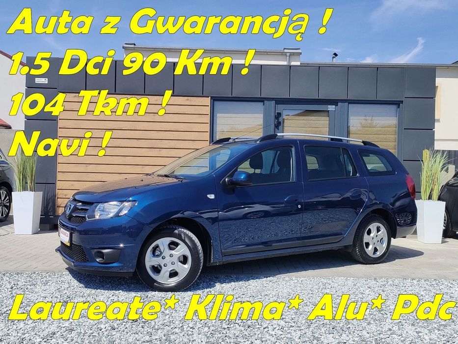 Dacia Logan 1.5Dci 190Km*104Tkm*Laureate*Navi*Klima*Alu*Pdc*Gwarancja
