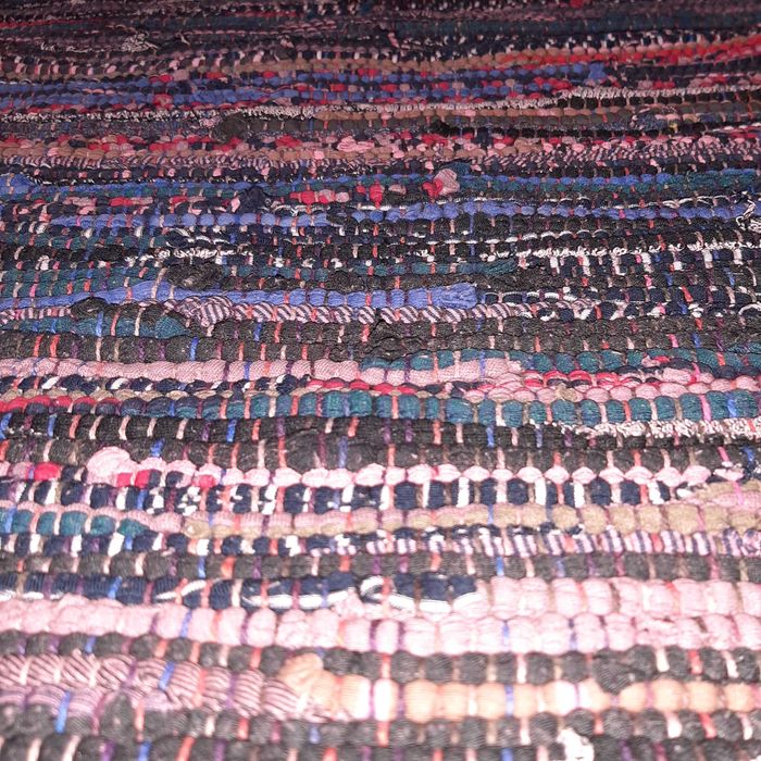 Tapete 100% Algodão Multicolor Escuro 50x100cm