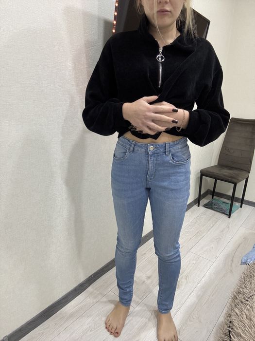 Сині жіночі джинси скіні