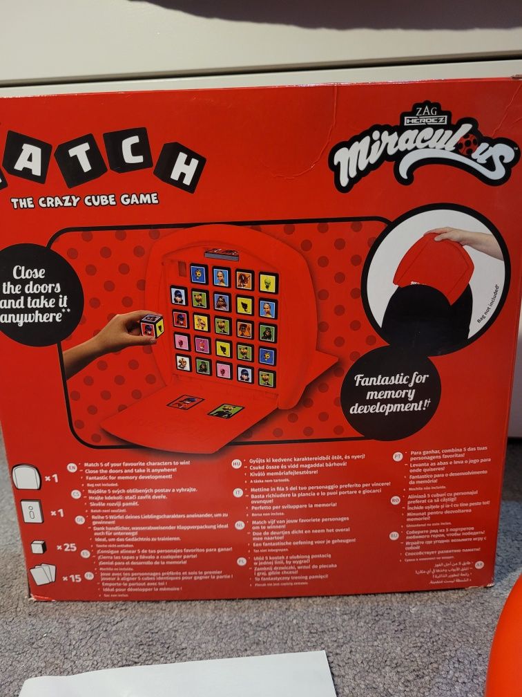 MATCH Miraculous Miraculum Biedronka I Czarny Kot Gra planszowa