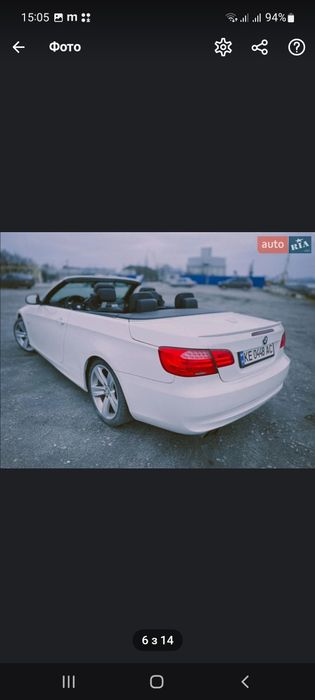 Фотосессия кабриолет Bmw