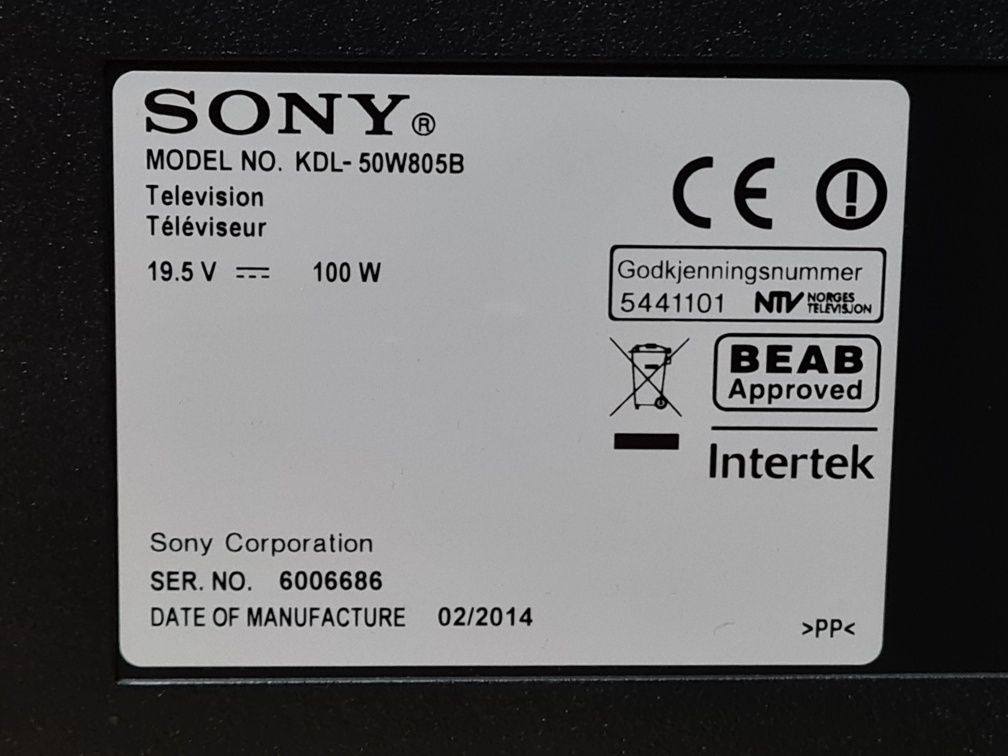 Peças para sony bravia kdl 50w815b