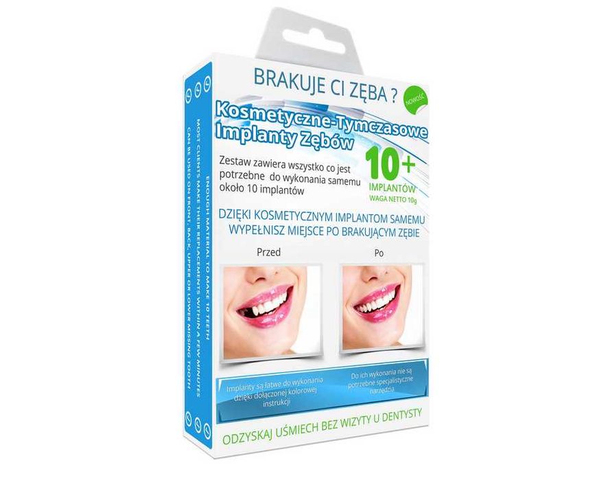 Najlepszy najtańszy implant nowy uśmiech sztuczne zęby ratunek ząb