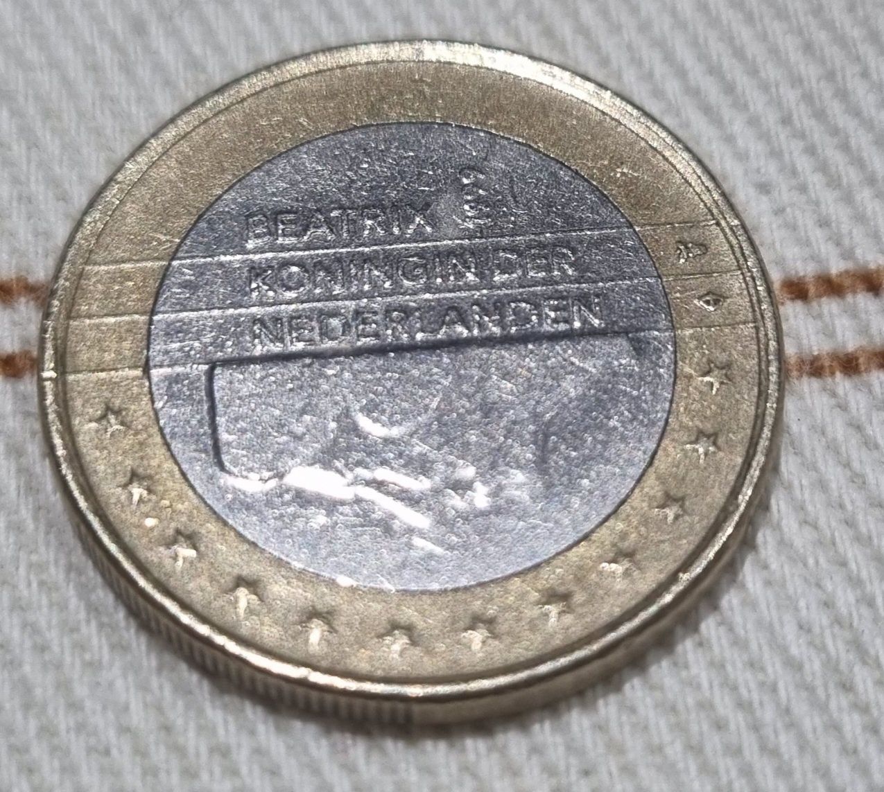Moeda de 1 euro Beatrix koningin der nederland 1999