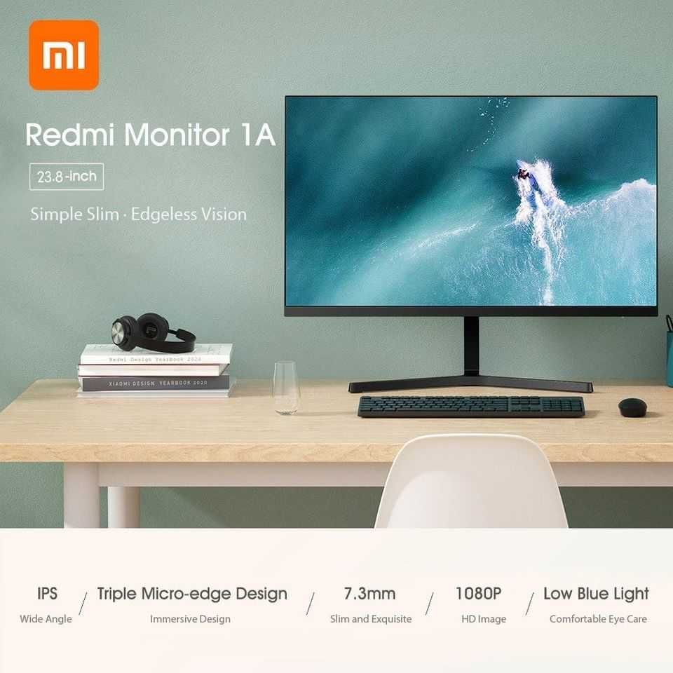 Monitor Redmi 1A 23,8 polegadas 1080P 1920x1080P 60Hz IPS Display NOVO