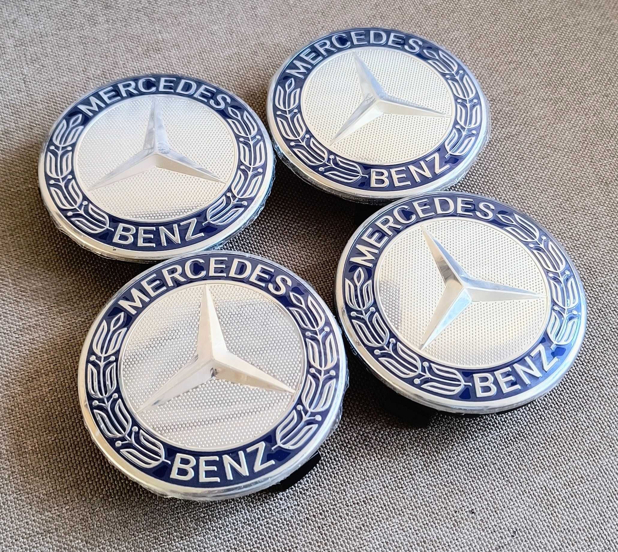 Dekielki zaślepki do alufelg mercedes kołpaki kołpaczki nowe
