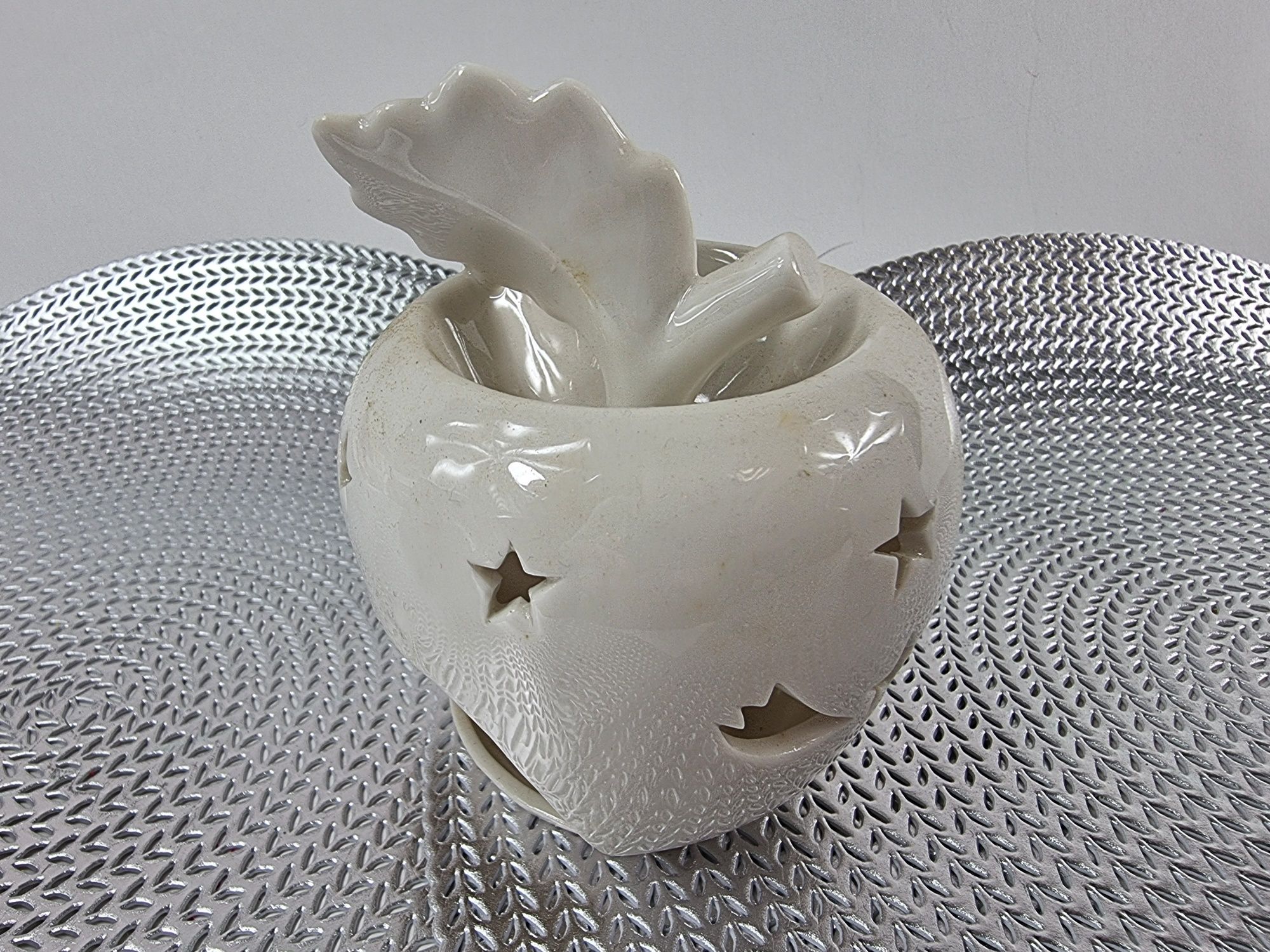 Świeczniki Kominek ceramiczny kominki ceramiczne do aromaterapii białe