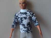 Ubranka dla lalki - Ken - Szare spodnie i biało czarna bluza !!!