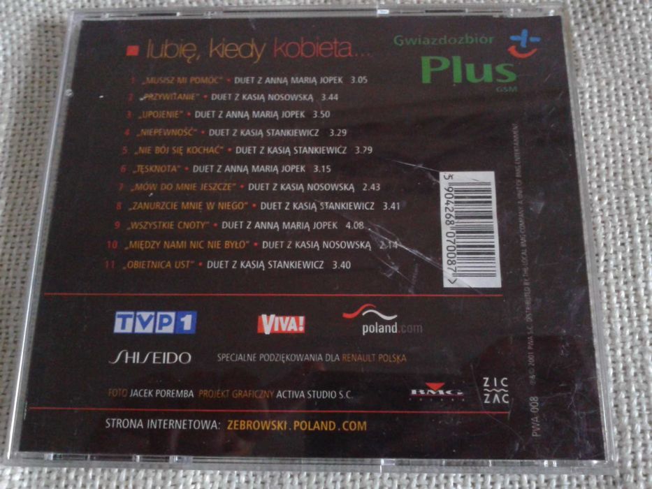 Michał Żebrowski - Lubię, Kiedy Kobieta... CD