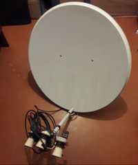 Супутникова тарілка ТБ + кабель комплект кріплення