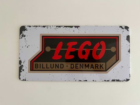 Placa de metal da LEGO - VIP 1950s RETRO TIN