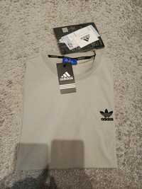 T-shirt Adidas nowy szary rozmiar M