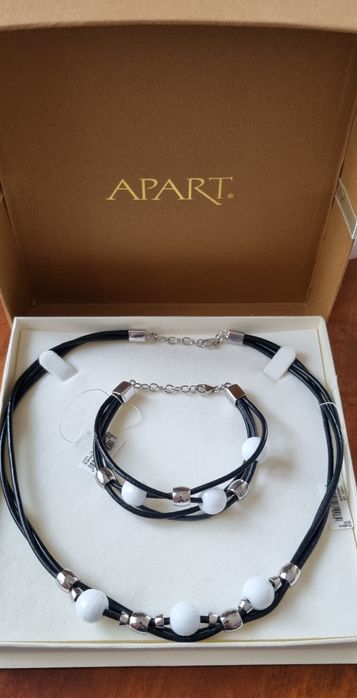 Nowoczesny zestaw biżuterii marki APART 925