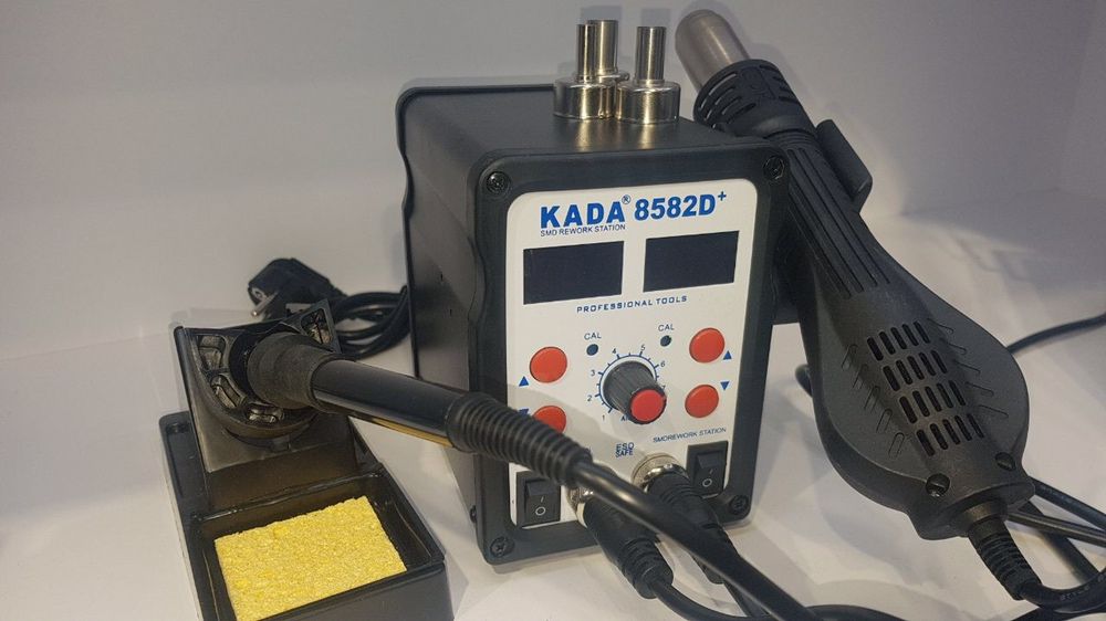 Турбинная паяльная станция Kada 8582D+ для пластика, smd Фен, паяльник