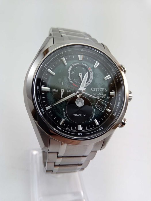 Титановый лунник Citizen EcoDrive BY1010-57X вечник сапфир радиосигнал