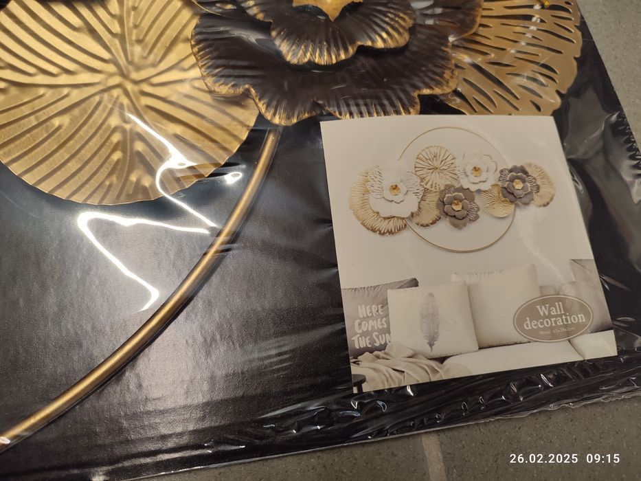 Nowa metalowa dekoracja ścienna Kwiaty