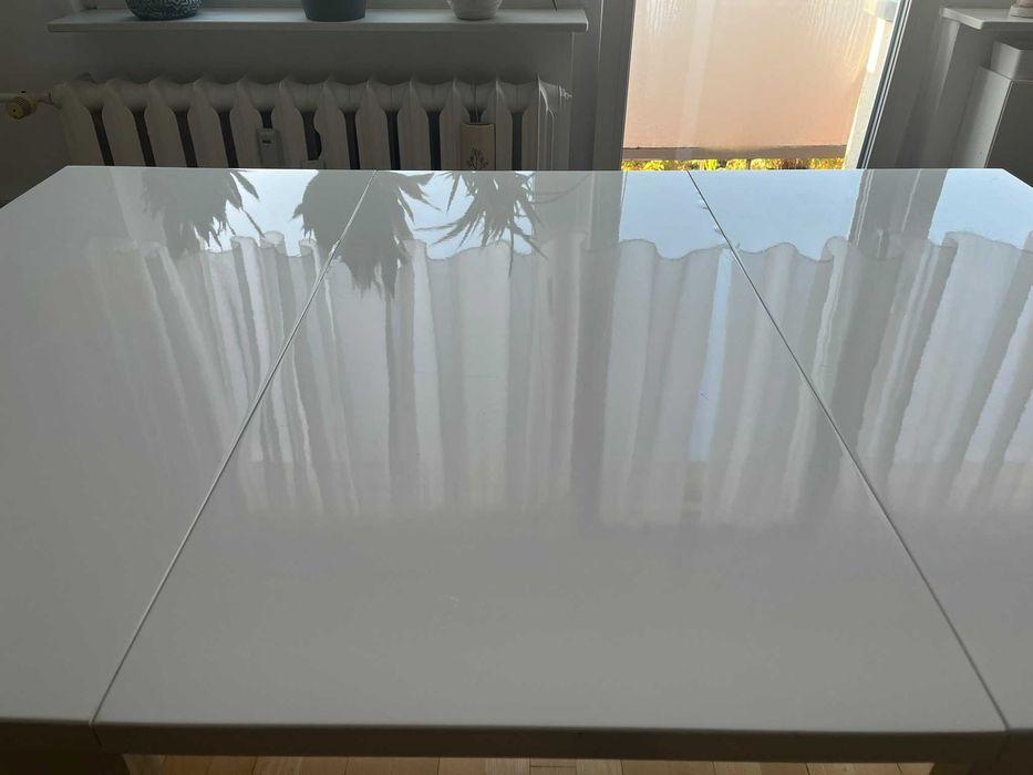 Stół do jadalni/kuchni bialy rozkładany 90x90 Eryk 2