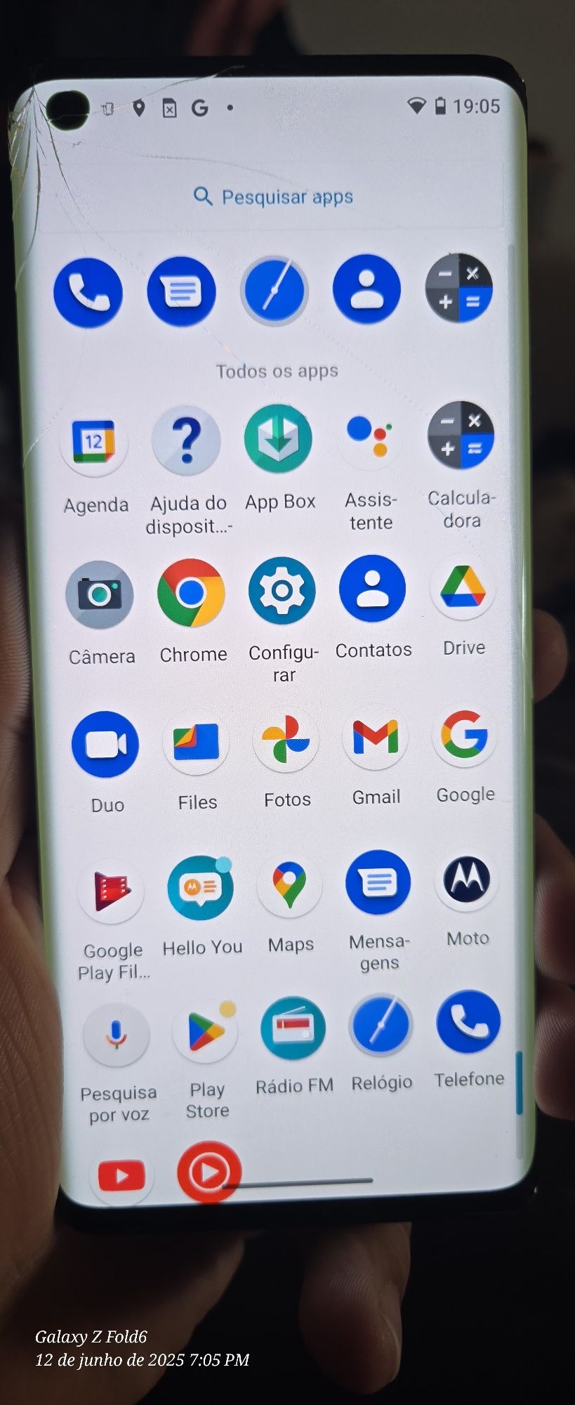 Moto Edge tela OLED
