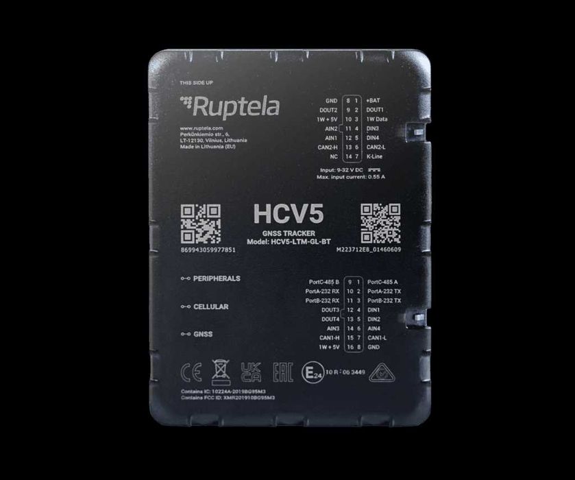 GPS Ruptela HCV5 трекер VIP.  Вантажівка Автобус Сельхоз Легковик ФУРА