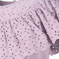 Fioletowa liliowa bluzka Guess 4 lata falbanka 110
