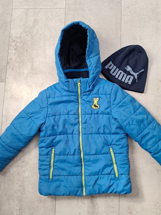 Kurtka chłopięca Coll Club rozmiar 122/128 plus czapka Puma