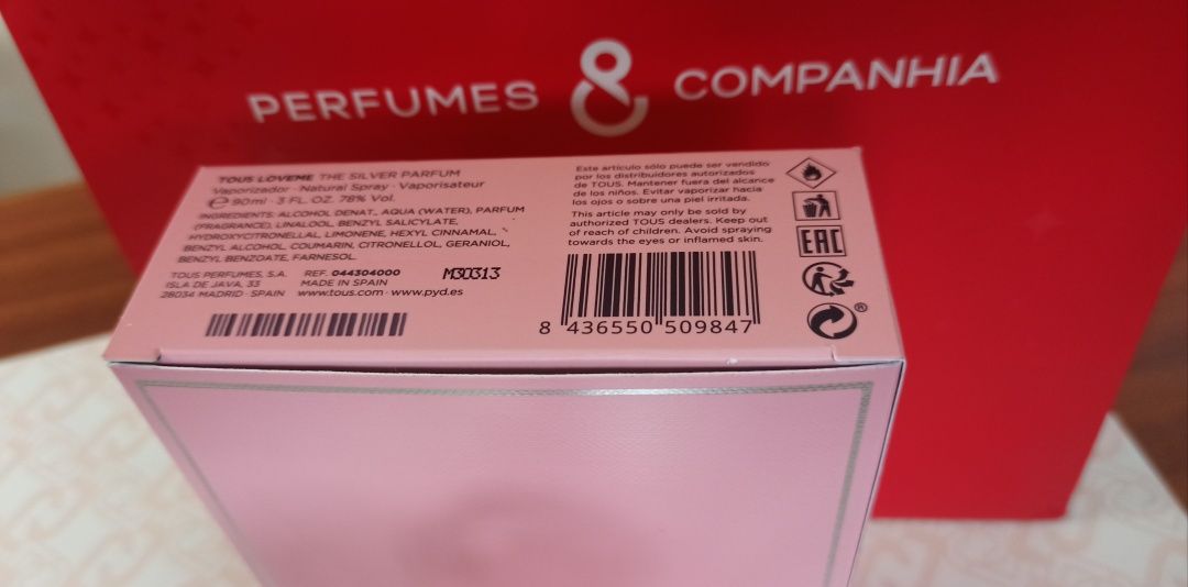 Tous - LoveMe - The Silver Parfum - 90ml - Original - PORTES GRÁTIS