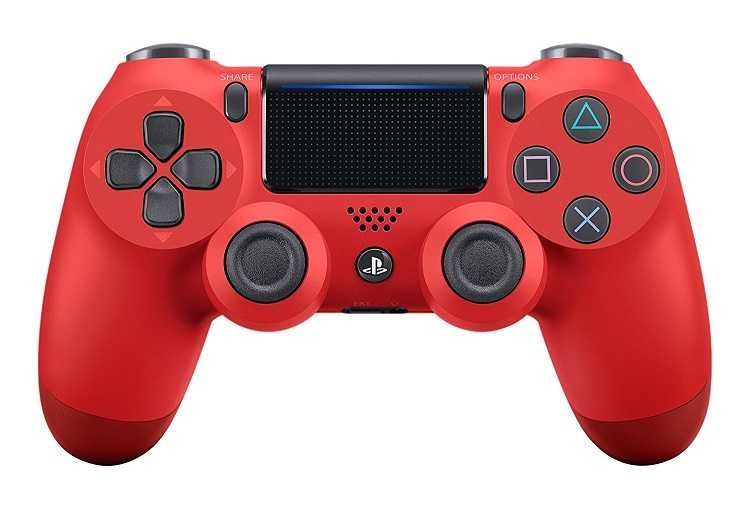 NOWY Pad Sony Dualshock 4 V2 PS4 + Slim + Pro = Magma Red = Czerwony