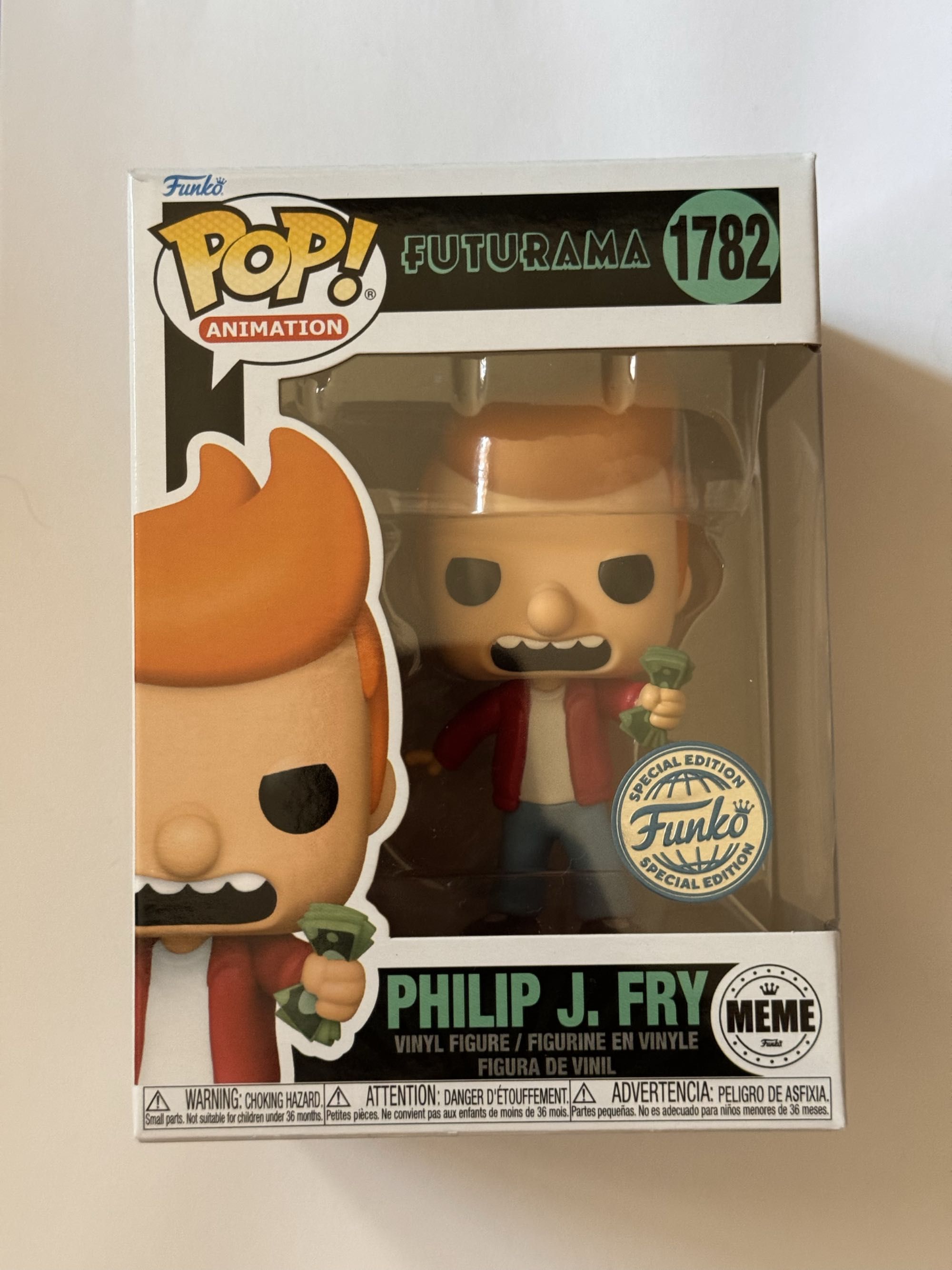 PHILIP J. FRY - FUTURAMA POP! MEME -  FUNKO