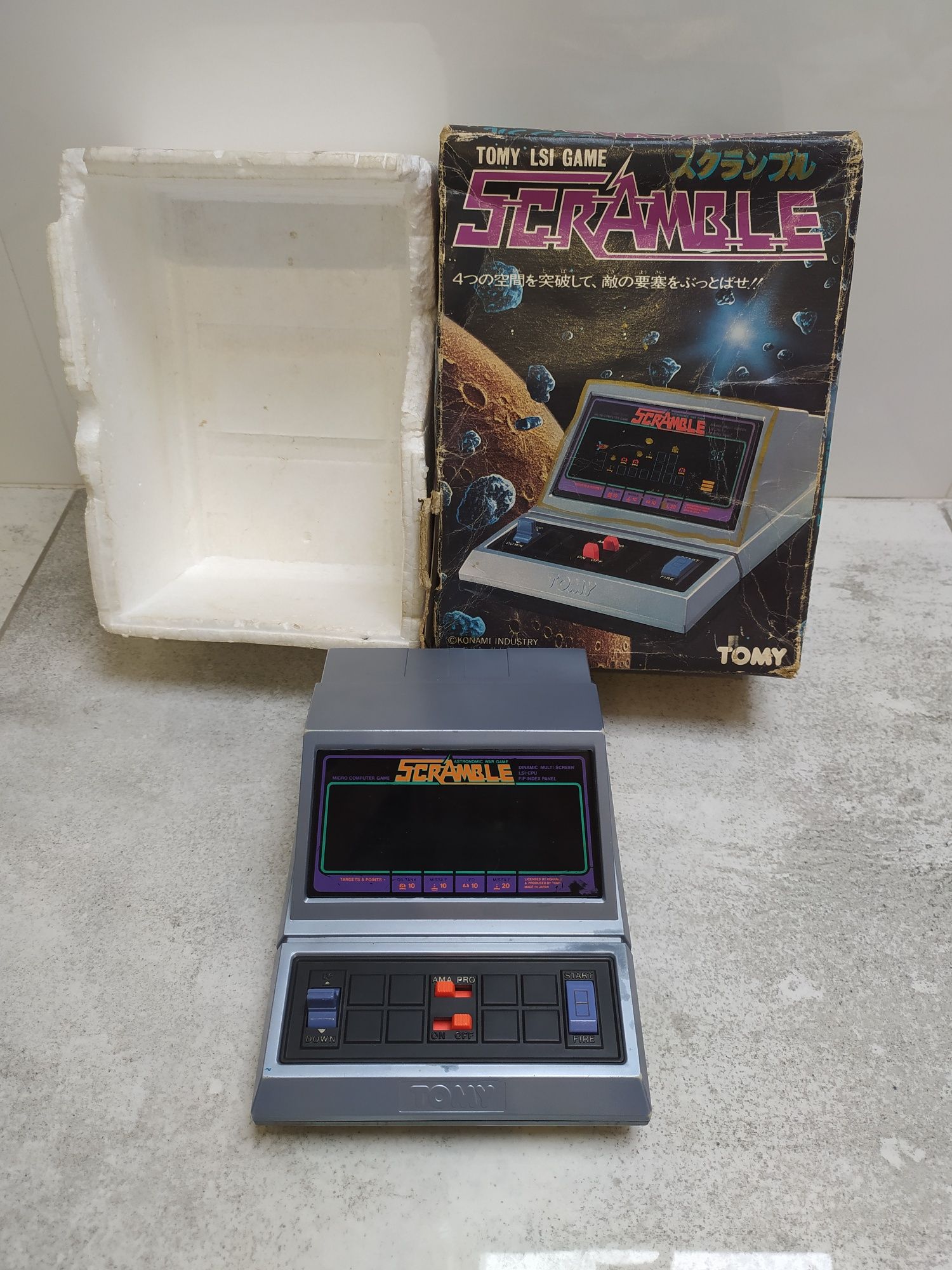 Tomy Scramble LSI Game Konami Retro Konsola gierka