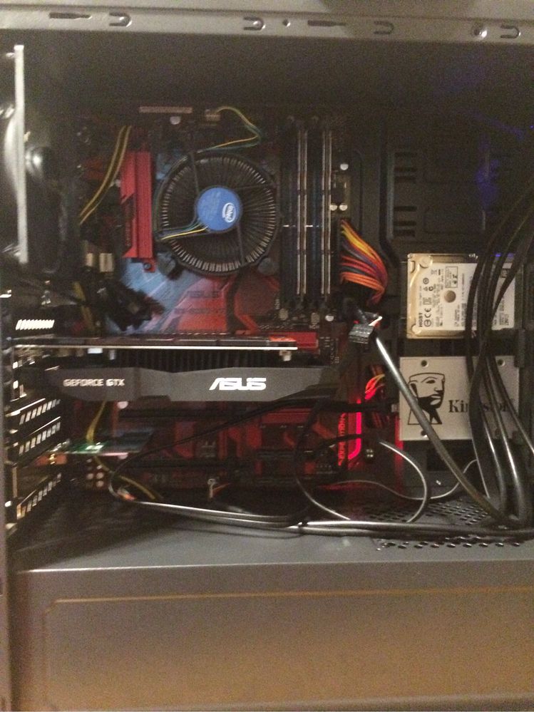 Компюʼтер. Core I5-7400. 1050ti. 16 gb ddr4. 250 gb ssd. 1tb hdd