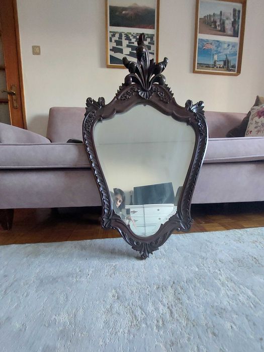 Espelho Moldura de Madeira antigo