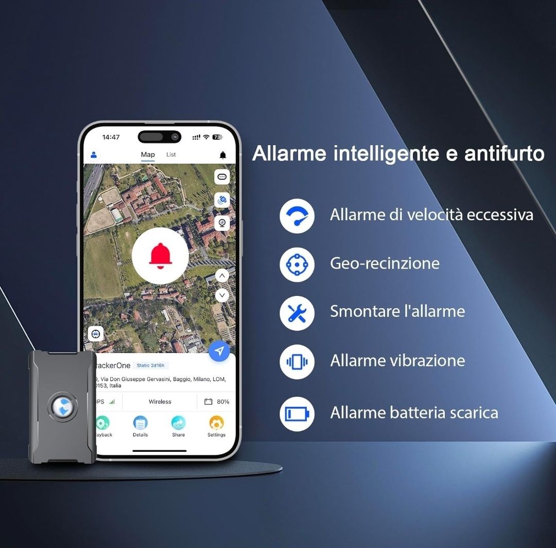 GPS carro localizador, rastreamento de bateria de 6000 Mah